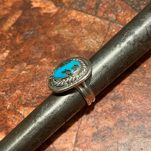 925 sterling silver and turquoise ring size 6.5 - Picture 3 of 4